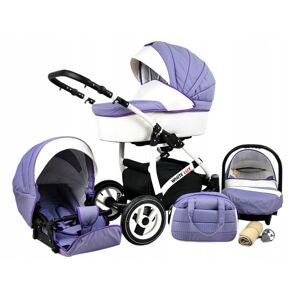 Raf Dětský kombinovaný kočárek White Lux – 2v1 Barva kočárku White Lux: Lavender