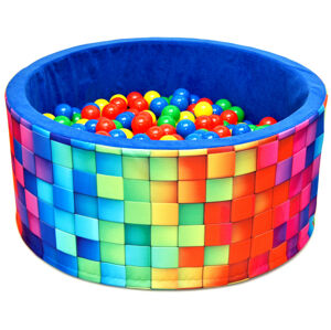 Webex Dětský bazének s míčky - barevný tetris - 200 ks míčků