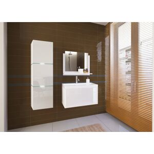Anral Koupelnová stěna + umyvadlo  Sima 3 - Bílý lesk