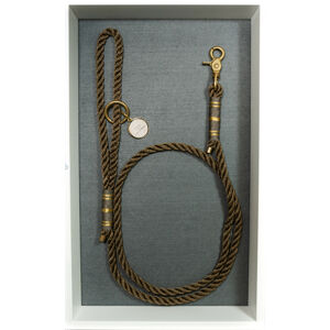 Lux Homies Varnish Brown - Vodítko s rukojetí Délka: 1,3 m, Průměr lana: 10 mm