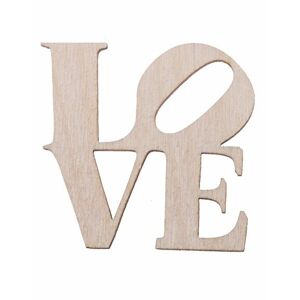 Dřevěná ozdoba (Love) - 11x11 cm