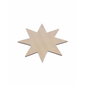 FK Dřevěná ozdoba (hvězda) - 8x8 cm