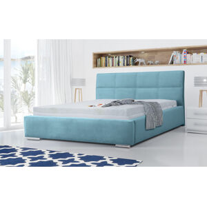 Eka Čalouněná postel Flow 120x200 cm Barva látky Casablanca: Modrá (22)
