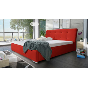 Eka Čalouněná postel Spark 90x200 cm Barva látky Eko-kůže: Červená (10)