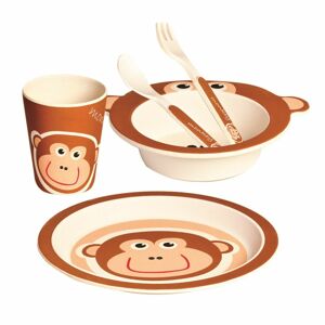 NEF Dětská sada nádobí z bambusu - Veselá opička