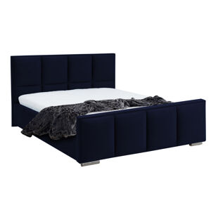 Eka Čalouněná postel Passion - Fresh 120x200 cm Barva látky - Fresh: Modrá (11), Úložný prostor: S kovovým rámem úložného prostoru