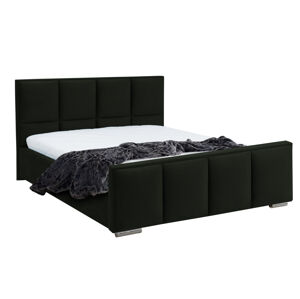 Eka Čalouněná postel Passion - Fresh 160x200 cm Barva látky - Fresh: Zelenošedá (16), Úložný prostor: S dřevěným rámem úložného prostoru
