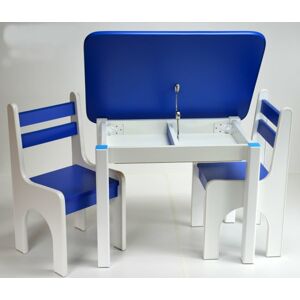 Stůl a dvě židličky K1 modrá