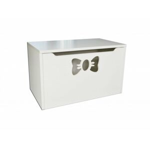 HB Box na hračky - mašle bílá 70cm/42cm/40cm
