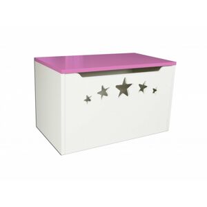 Box na hračky - hvězdy růžové 70cm/42cm/40cm