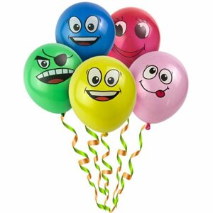 tom Nafukovací balónky s obličeji - 10 kusů