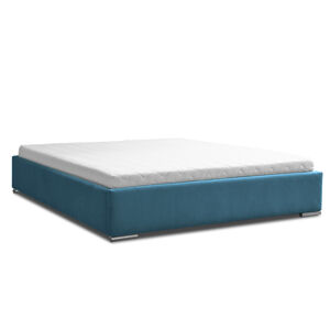 Eka Čalouněná postel Lana 140 x 200 cm Barva látky Trinity: (2313) Modrá, Úložný prostor: S dřevěným rámem úložného prostoru