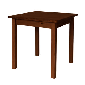 Dede Stůl z masivu borovice 80x80 cm Dekor dřeva: Ořech