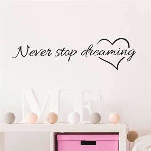 Ostravasklad Samolepka na zeď - Motivační citát - Never stop dreaming