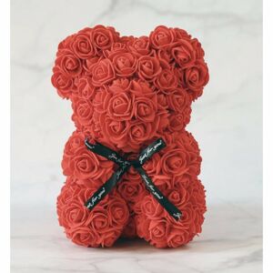 Luc Červený Medvídek z růží – 25 cm