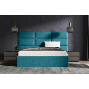 Čalouněná postel Lucy 2 - 180x200 cm Barva látky Casablanca: Azurová (13)