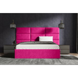 Eka Čalouněná postel Lucy 2 - 160x200 cm Barva látky Trinity: (2310) Růžová, Úložný prostor: Bez úložného prostoru