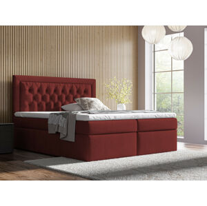 Eka Kontinentální čalouněná postel Mona - Kronos (180x200 cm) Barva látky: Červená (20)