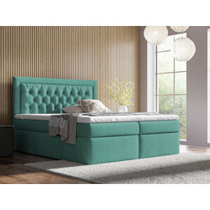 Eka Kontinentální čalouněná postel Mona - Kronos (180x200 cm) Barva látky: Mintová (26)
