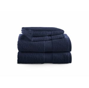 Detenix Sada ručníku a osušek 2+2 - 70 x 140 cm / 50 x 100 cm - froté tmavě modrá