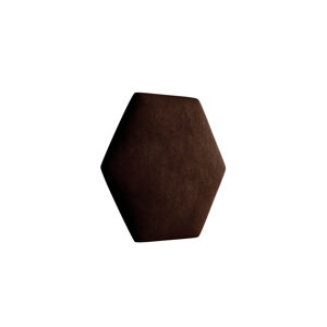 Eka Čalouněný panel Hexagon Trinity 40,5 cm x 35,3 cm - Tmavá hnědá 2308