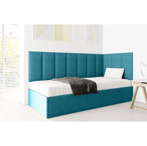 Eka Čalouněná postel Lucy - 90x200 cm Barva látky Trinity: (2313) Modrá