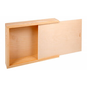 FK Dřevěná krabička na fotografie 13x18 - 22x16x5,3 cm, Přírodní