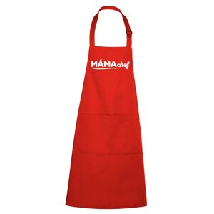 Kuchyňská zástěra MÁMAchef Barva: Červená
