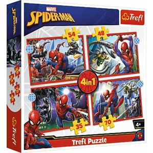 DD Dětské puzzle 4 v 1 -  Spider-man
