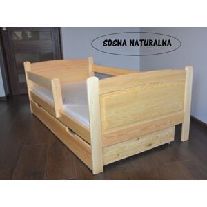 STA Dětská postel z masivu Jan 160x80 cm, Přírodní borovice
