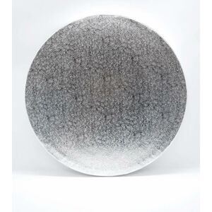 Cake Star Podložka pod dort PEVNÁ stříbrná vzor Grape kruh 20 cm 8" (1 ks)