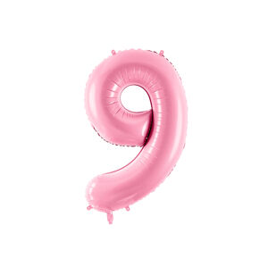 PCo Balónek fóliový "9" - růžová
