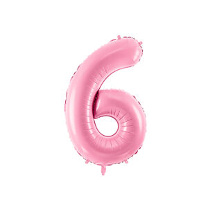 PCo Balónek fóliový "6" - růžová