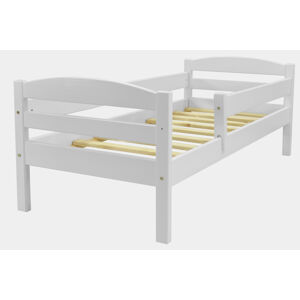 PCZ Dětská postel z masivu Anička, 160x70 cm Bílá ROŠT ZDARMA