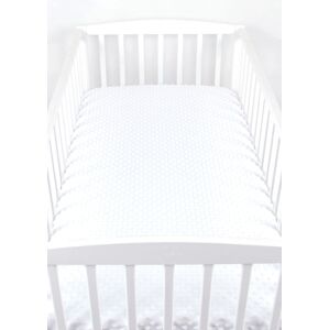 BBL Dětské prostěradlo do postele minky - 120 x 60 cm - Bílé