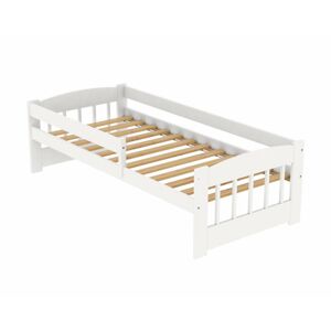 DRW Dětská postel z masivu Edík 160 x 80 cm - barva Bílá + šuplík ROŠT ZDARMA