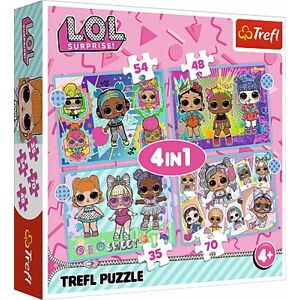 MR Dětské puzzle 4 v 1 - LOL