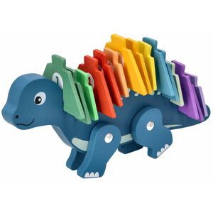 NEF Dřevěný dinosaurus - Puzzle s čísly