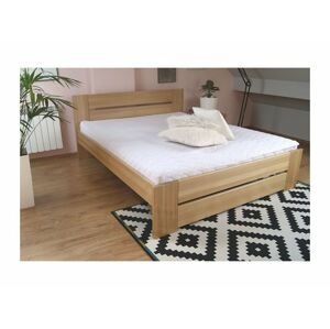 DJM Dřevěná postel z bukového masivu N87, 160 x 200 cm