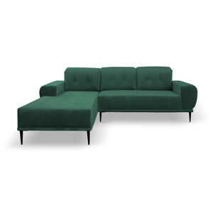 GAB Rohová sedačka RAPIDO, 256 cm Roh sedačky: Pravý roh, Barva látky: Zelená (Tiffany 10)