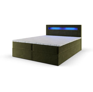 MSL Kontinentální čalouněná postel LINDOS (140 x 200 cm) Barva látky: MONOLITH 38