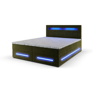 MSL Kontinentální čalouněná postel MANA (160 x 200 cm) Barva látky: MONOLITH 38