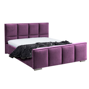 Eka Čalouněná postel PASSION s dřevěným úložným prostorem 140x200 cm, Trinity 2311