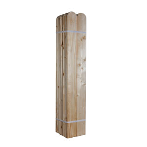 Dřevěná smrková plotovka, 20 x 90 mm zakulacená 1ks Výška plotovek: 60 cm