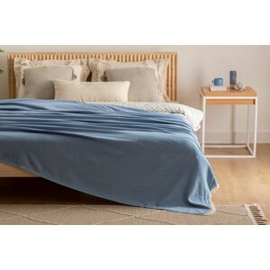 Modrý přehoz na postel LUNA Mona, 170x230