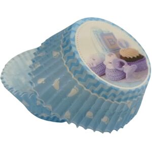 Alvarak košíčky na muffiny Modré s motivem narození kluka (50 ks)