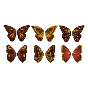 Bombasei čokoládová dekorace Motýlci 4 cm (60 ks)