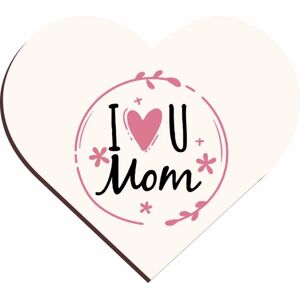 Bombasei marcipánová dekorace Srdíčko I Love U Mom (30 ks)