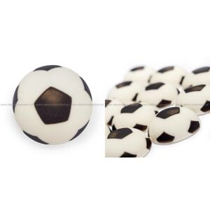 Cukrová dekorace Fotbalový míč polokoule (15 ks)