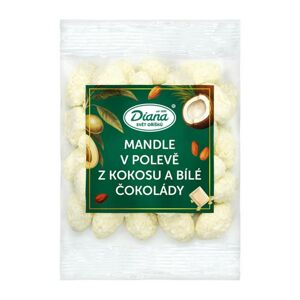Diana Mandle v polevě z kokosu a bílé čokolády (100 g) Trvanlivost do 30.5.2024!